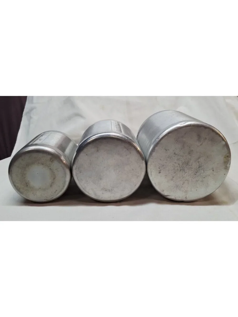 Tea Coffee Sugar Canister Set With Lids Embossed Labels Vintage A. Heller Hostes